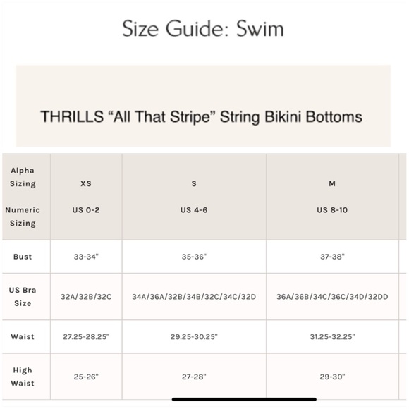 THRILLS by Free People “All That Stripe” String Bikini Bottoms - Picture 5 of 8